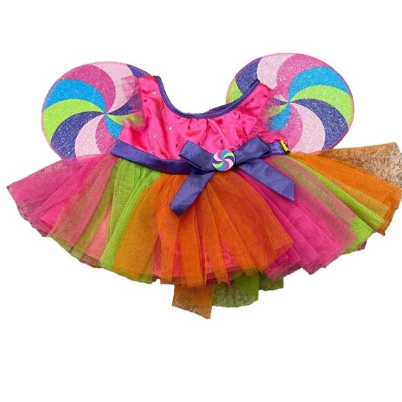 Build-A-Bear Workshop Candy Fairy Dress With Wings For 14"-18" Stuffed Animals - Picture 1 of 4